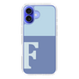 Slim Protection Case［ オリジナル - initial two tone - F blue ］