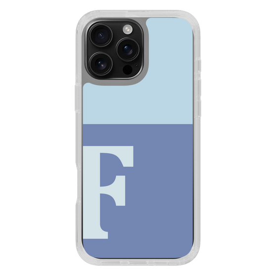 Slim Protection Case［ オリジナル - initial two tone - F blue ］