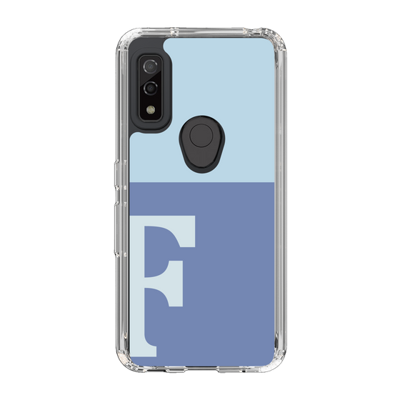 Slim Protection Case［ Original - initial two tone - F blue ］