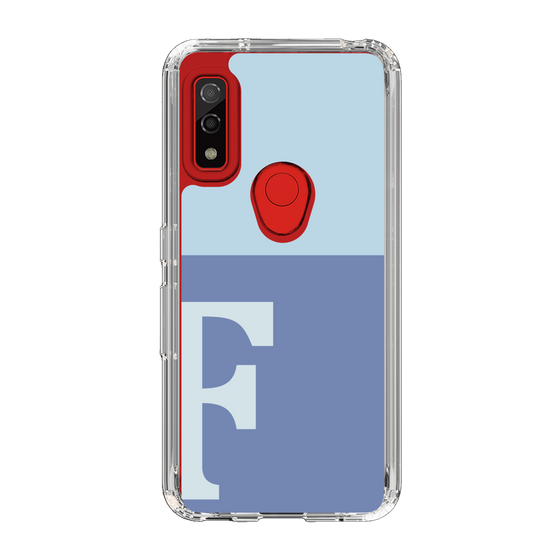 Slim Protection Case［ Original - initial two tone - F blue ］