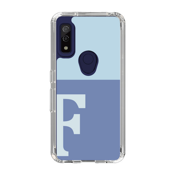 Slim Protection Case［ Original - initial two tone - F blue ］