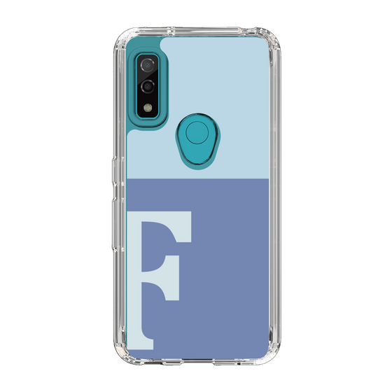 Slim Protection Case［ Original - initial two tone - F blue ］