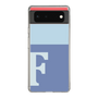 Slim Protection Case［ Original - initial two tone - F blue ］
