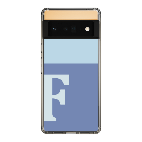 Slim Protection Case［ Original - initial two tone - F blue ］