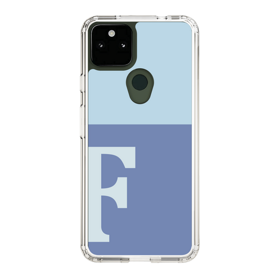 Slim Protection Case［ Original - initial two tone - F blue ］