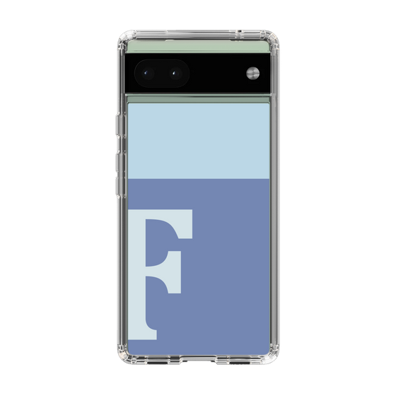 Slim Protection Case［ Original - initial two tone - F blue ］