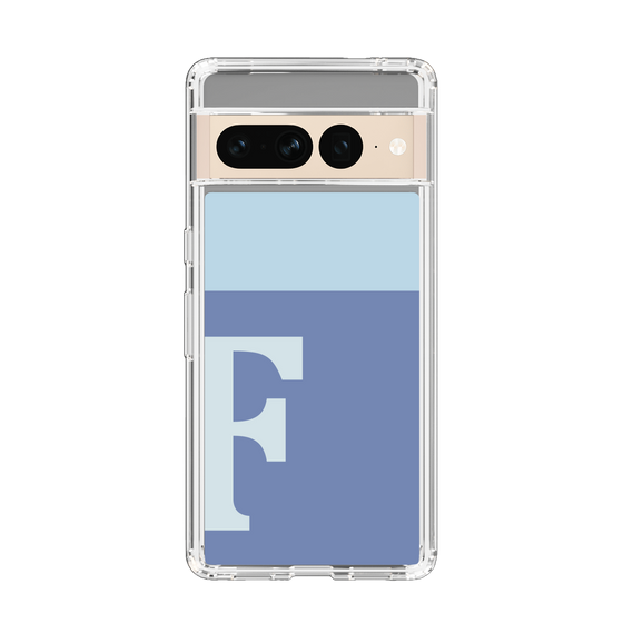 Slim Protection Case［ Original - initial two tone - F blue ］