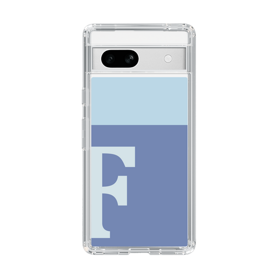 Slim Protection Case［ Original - initial two tone - F blue ］