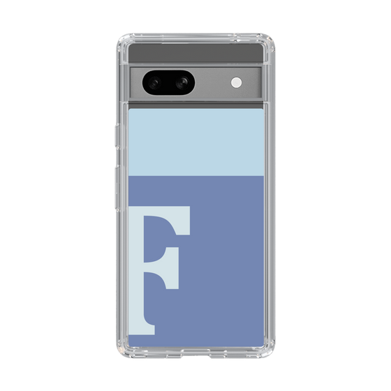 Slim Protection Case［ Original - initial two tone - F blue ］