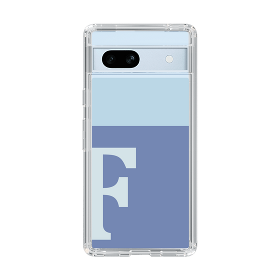 Slim Protection Case［ Original - initial two tone - F blue ］