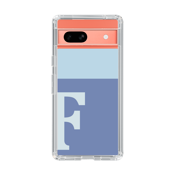 Slim Protection Case［ Original - initial two tone - F blue ］