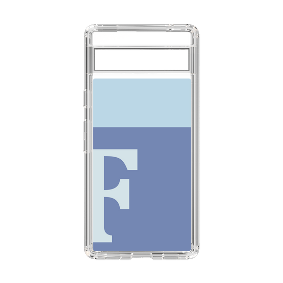 Slim Protection Case［ Original - initial two tone - F blue ］