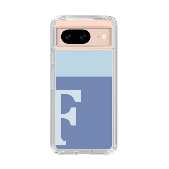 Slim Protection Case［ Original - initial two tone - F blue ］