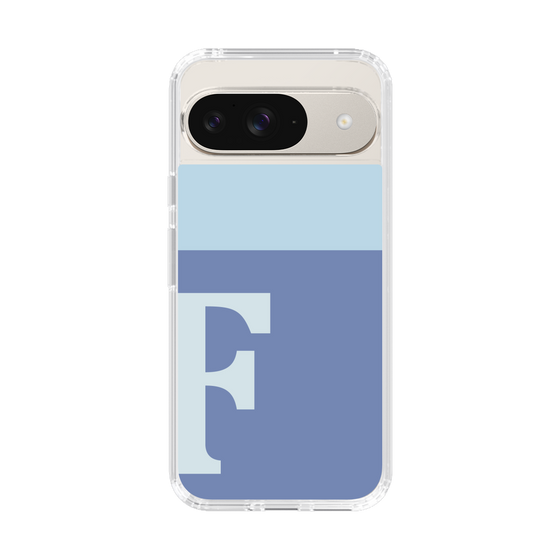 Slim Protection Case［ Original - initial two tone - F blue ］
