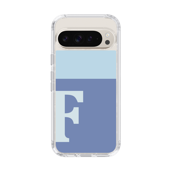 Slim Protection Case［ Original - initial two tone - F blue ］