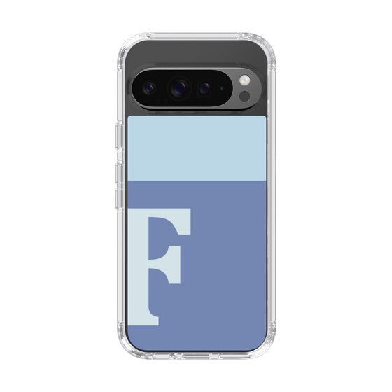 Slim Protection Case［ Original - initial two tone - F blue ］