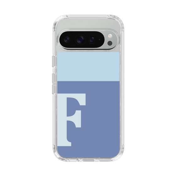 Slim Protection Case［ Original - initial two tone - F blue ］