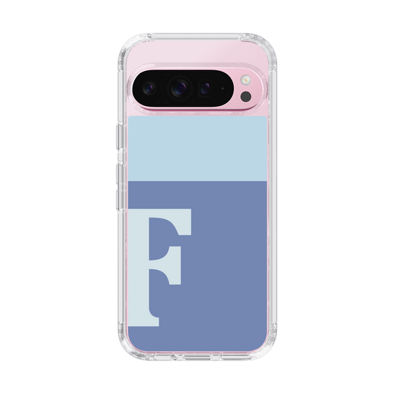 Slim Protection Case［ Original - initial two tone - F blue ］