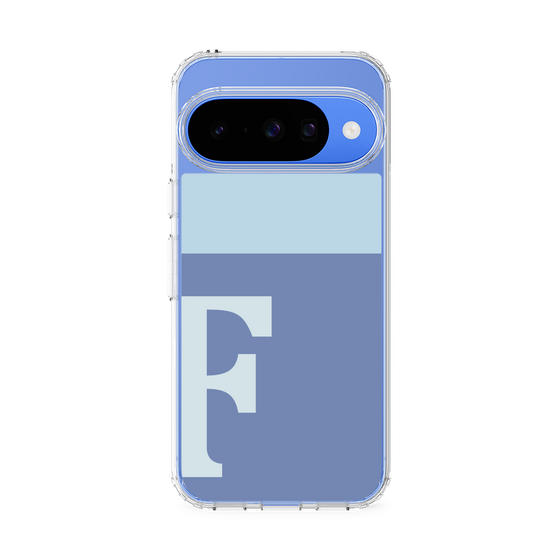 Slim Protection Case［ Original - initial two tone - F blue ］