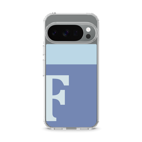 Slim Protection Case［ Original - initial two tone - F blue ］