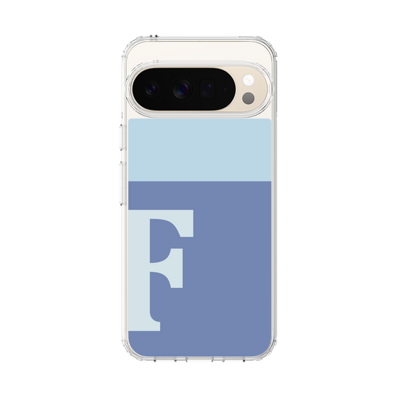 Slim Protection Case［ Original - initial two tone - F blue ］