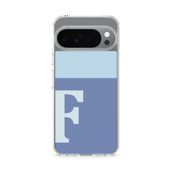 Slim Protection Case［ Original - initial two tone - F blue ］
