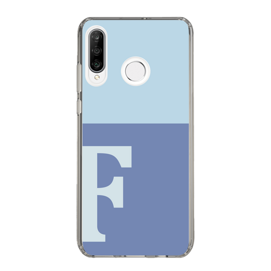 Slim Protection Case［ Original - initial two tone - F blue ］