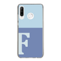 Slim Protection Case［ Original - initial two tone - F blue ］
