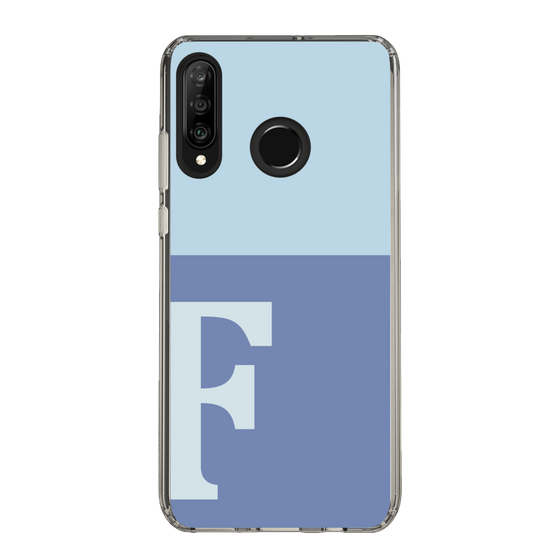 Slim Protection Case［ Original - initial two tone - F blue ］