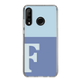 Slim Protection Case［ Original - initial two tone - F blue ］