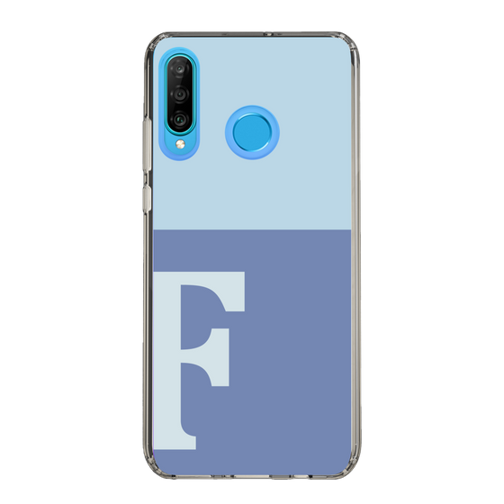 Slim Protection Case［ Original - initial two tone - F blue ］