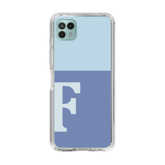 Slim Protection Case［ Original - initial two tone - F blue ］