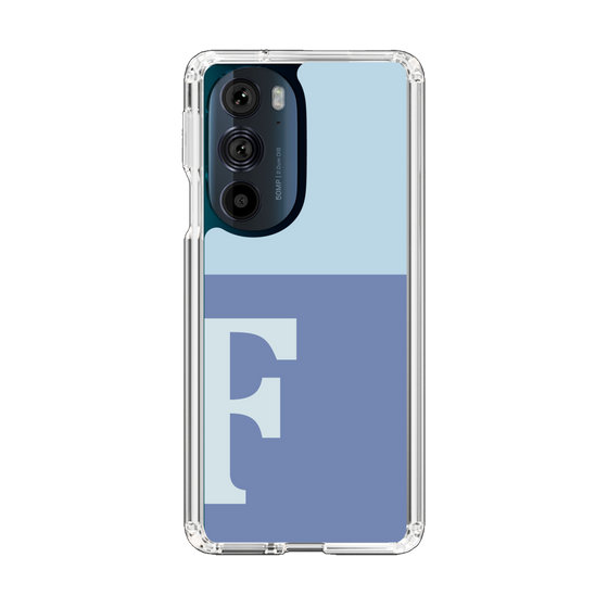 Slim Protection Case［ Original - initial two tone - F blue ］