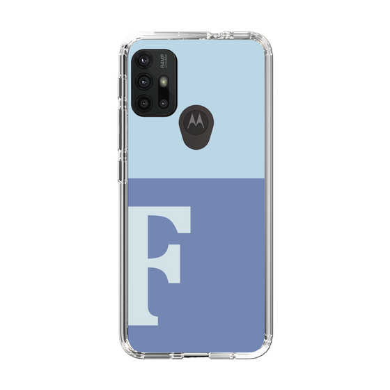 Slim Protection Case［ Original - initial two tone - F blue ］