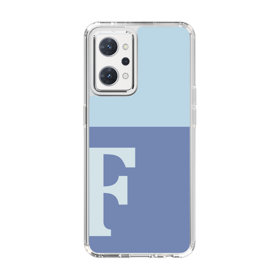 Slim Protection Case［ Original - initial two tone - F blue ］