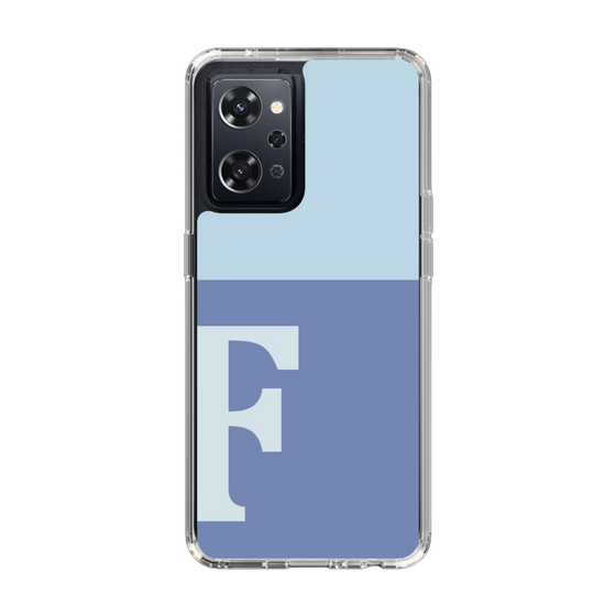 Slim Protection Case［ オリジナル - initial two tone - F blue ］
