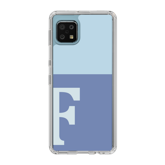 Slim Protection Case［ Original - initial two tone - F blue ］