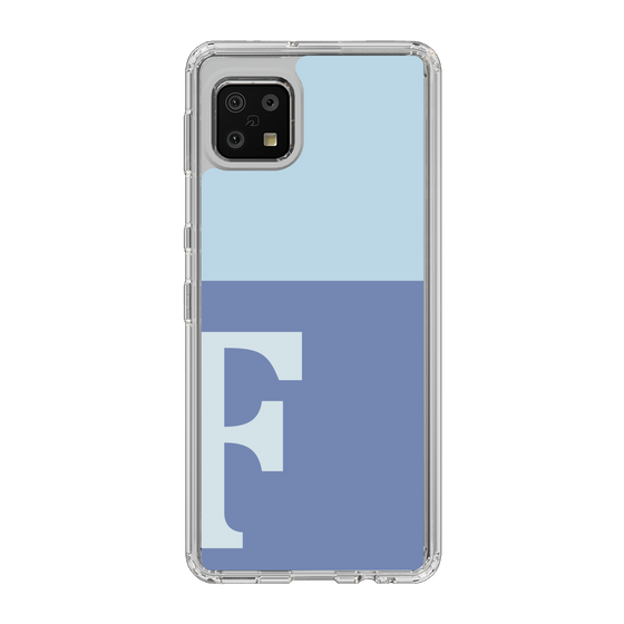 Slim Protection Case［ Original - initial two tone - F blue ］