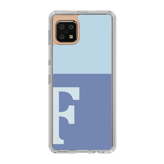 Slim Protection Case［ Original - initial two tone - F blue ］