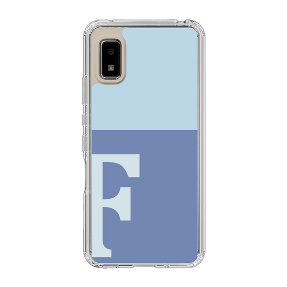Slim Protection Case［ Original - initial two tone - F blue ］