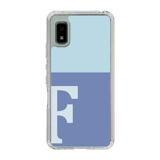 Slim Protection Case［ Original - initial two tone - F blue ］