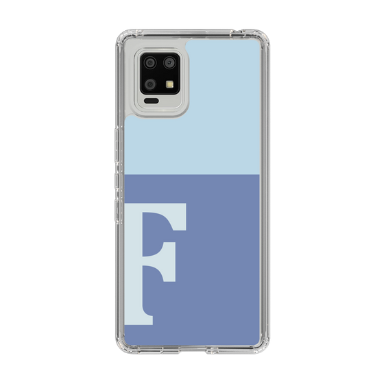 Slim Protection Case［ Original - initial two tone - F blue ］