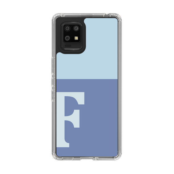 Slim Protection Case［ Original - initial two tone - F blue ］