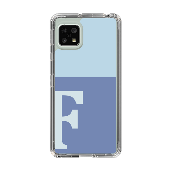 Slim Protection Case［ Original - initial two tone - F blue ］