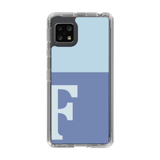 Slim Protection Case［ Original - initial two tone - F blue ］