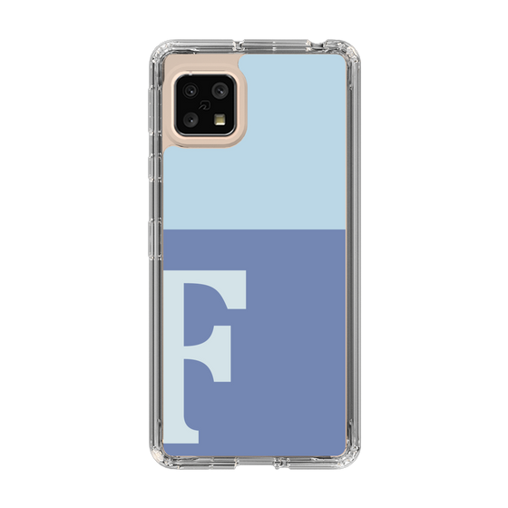 Slim Protection Case［ Original - initial two tone - F blue ］