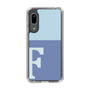 Slim Protection Case［ Original - initial two tone - F blue ］