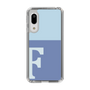 Slim Protection Case［ Original - initial two tone - F blue ］