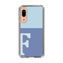 Slim Protection Case［ Original - initial two tone - F blue ］
