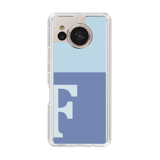 Slim Protection Case［ Original - initial two tone - F blue ］